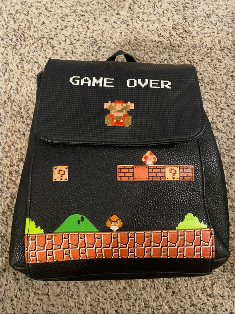 Danielle Nicole Mario Brothers Game Over Mini Backpack HTF